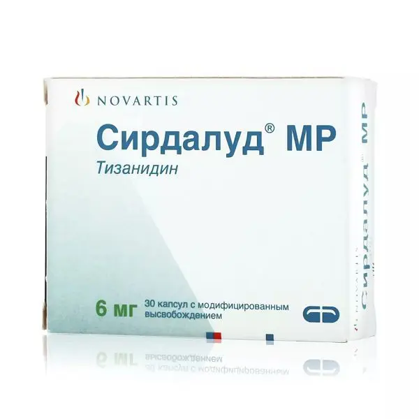 СИРДАЛУД МР капс. с модиф. высв. 6мг N30 (НОВАРТИС  ФАРМА, ТУРЦИЯ)
