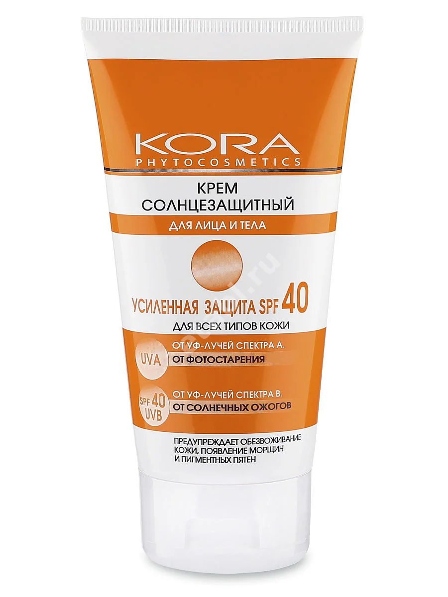 КОРА крем для лица/тела солнцезащит SPF40 150мл (Фитопром, РФ)