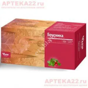 БРУСНИКИ ЛИСТЬЯ (фильтр-пак.) 1.5г N20 (Алтай-фарм ООО/Фармгрупп, РФ)