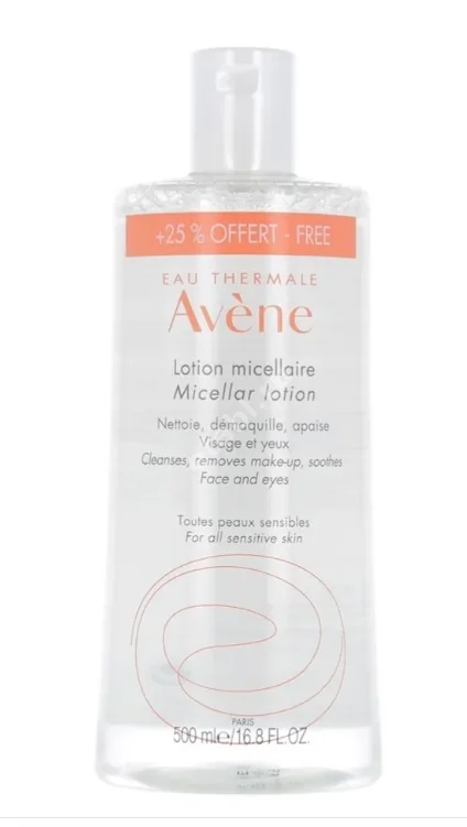 АВЕН (AVENE) мицеллярный лосьон очищающ 500мл (ПЬЕР ФАБР, ФРАНЦИЯ)