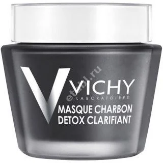 ВИШИ (VICHY) Mineral Masks маска для лица детокс (банк.) 75мл Древесный уголь (Косметик Актив Продюксьон, ИСПАНИЯ)