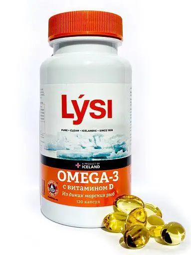 ЛИСИ Омега-3 Витамин D капс. N120 (Лиси, ИСЛАНДИЯ)