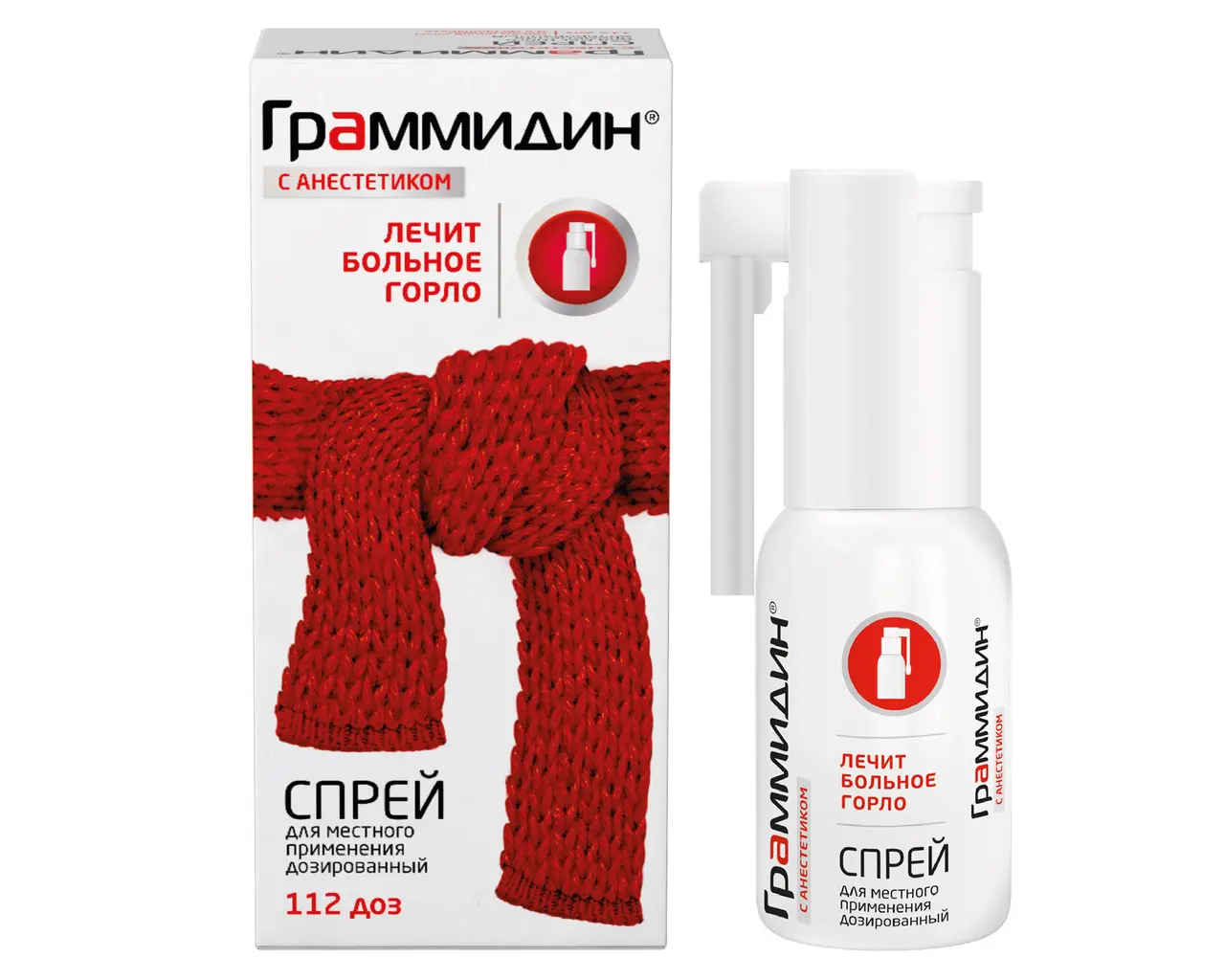 ГРАММИДИН с анестетиком спрей д/местн. прим. доз. (фл.) 112доз N1 (ВАЛЕНТА, РФ/НИДЕРЛАНДЫ)