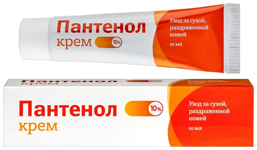 ПАНТЕНОЛ крем 10% - 50мл N1 (МИРРОЛЛА, РФ)