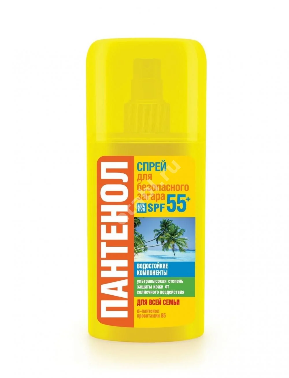 БИОКОН Пантенол спрей солнцезащит SPF55+ 95мл (Биокон Плюс НПО, РФ)