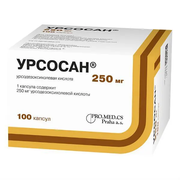 УРСОСАН капс. 250мг N100 (ПРО.МЕД.ЦС , РФ/ЧЕХИЯ)