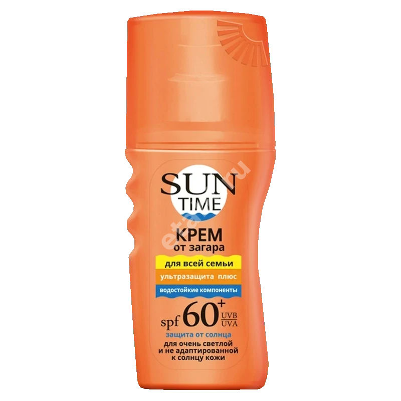 САН ТАЙМ (SUN TIME) крем солнцезащит SPF60+ 150мл (Биокон Плюс НПО, РФ)