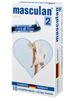 МАСКУЛАН Ultra 2 презервативы Особо тонкие N10 (М.П.И. Фармацойтика, ГЕРМАНИЯ)