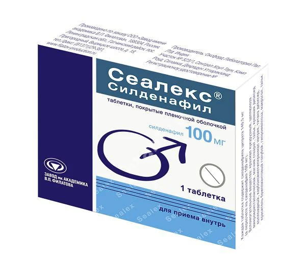 СЕАЛЕКС СИЛДЕНАФИЛ табл. п.п.о. 100мг N1 (НАБИСС, ИНДИЯ)