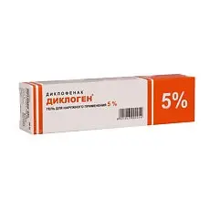 ДИКЛОГЕН гель (туба) 5% - 100г N1 (Аджио Фармацевтикалз, ИНДИЯ)