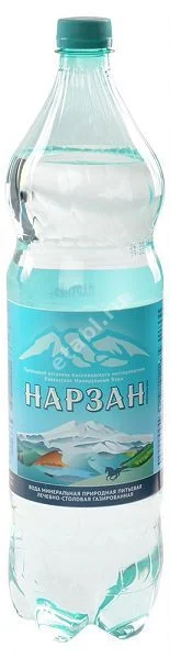 ВОДА МИНЕРАЛЬНАЯ Нарзан газ. (бут. п/э) 1.5л (Тести, РФ)