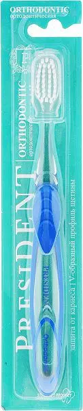 ПРЕЗИДЕНТ зубная щетка Профи Ортодонтик средн. жестк. арт.4908 (ПРЕМЬЕР-ПРОДУКТ, РФ/ИТАЛИЯ)
