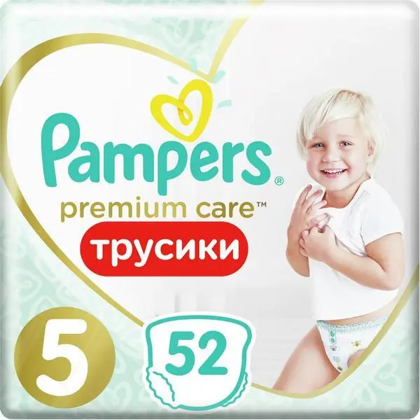 ПАМПЕРС подгузники-трусики Premium Care Pants 12-17кг р.юниор 5 N52 (ПРОКТЕР & ГЕМБЛ , РФ)