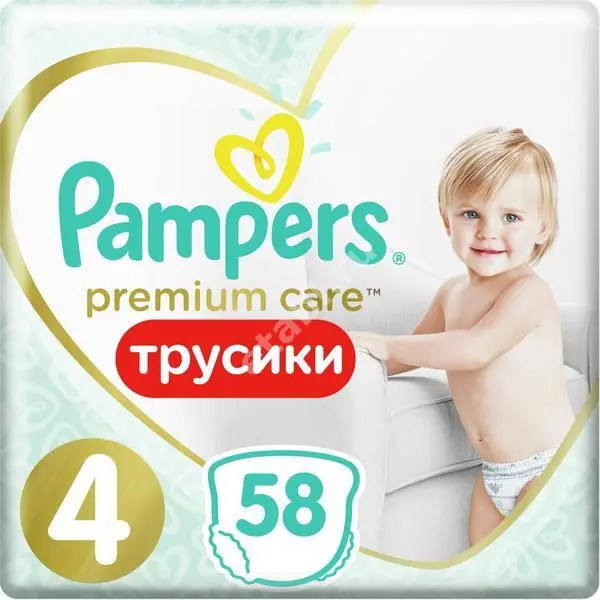 ПАМПЕРС подгузники-трусики Premium Care Pants 9-15кг р.макси 4 N58 (ПРОКТЕР & ГЕМБЛ , РФ)