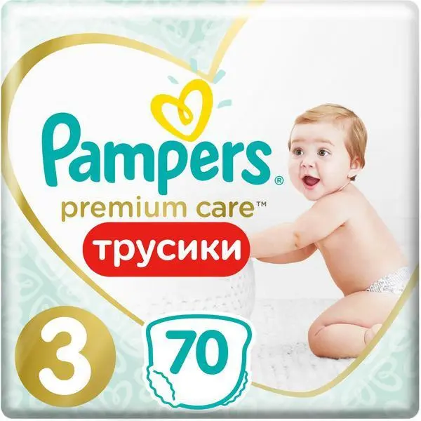 ПАМПЕРС подгузники-трусики Premium Care Pants 6-11кг р.миди 3 N70 (ПРОКТЕР & ГЕМБЛ , ПОЛЬША)