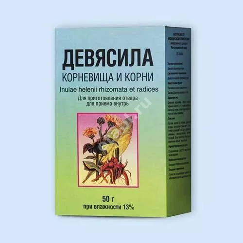 ДЕВЯСИЛ КОРНЕВИЩА С КОРНЯМИ сырье 50г N1 (Фито-Бот Фирма, РФ)