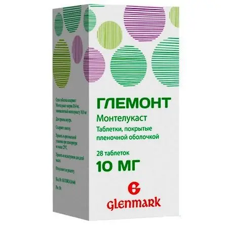 ГЛЕМОНТ табл. п.п.о. 10мг N28 (ГЛЕНМАРК, ИНДИЯ)
