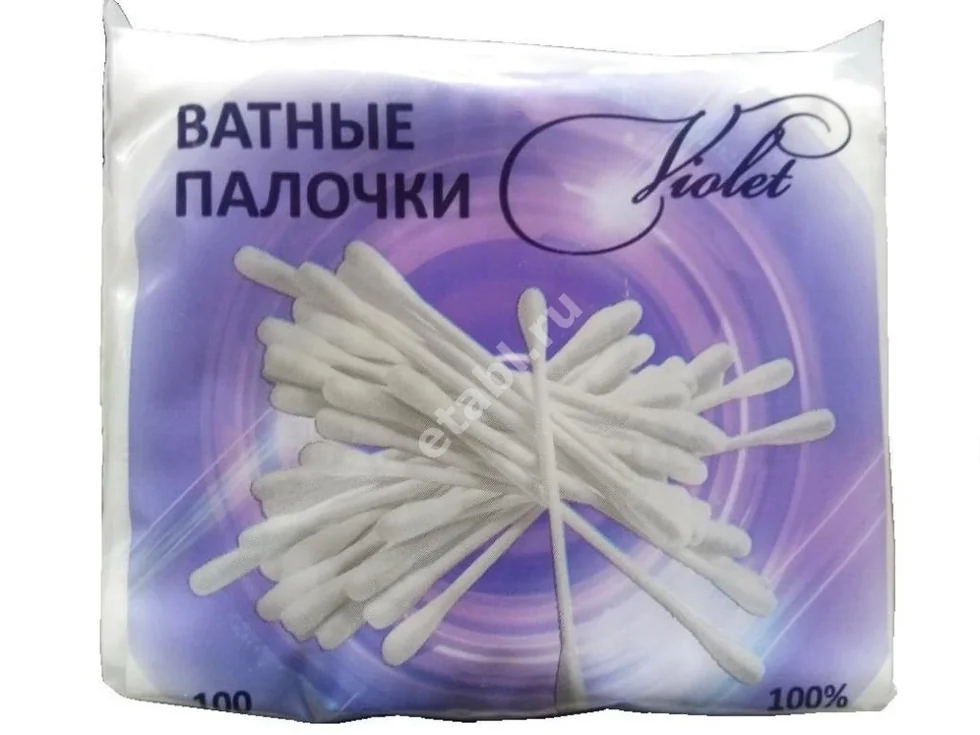 ВАТНЫЕ ПАЛОЧКИ (пак.) N100 (КОТТОН КЛАБ, РФ/ЛАТВИЯ)