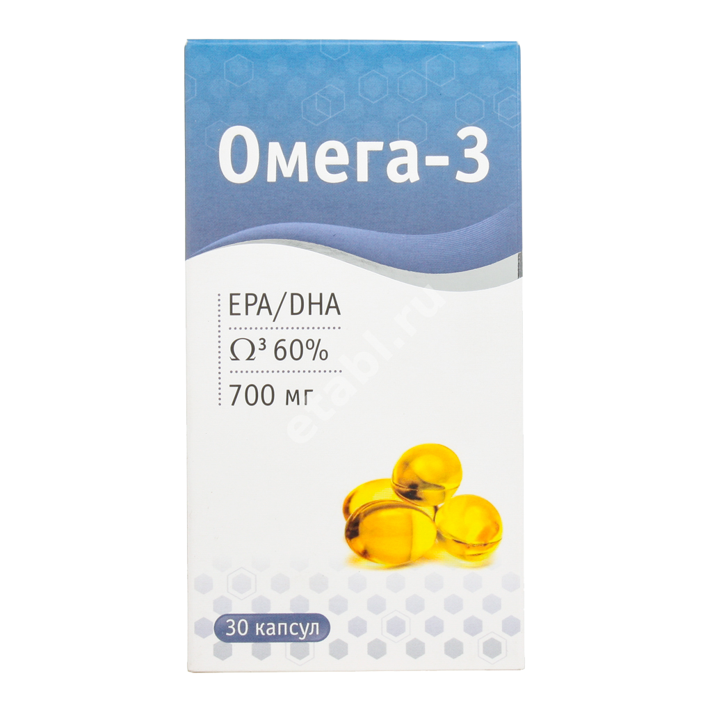 ОМЕГА-3 60% капс. 0.7г N30 (Полярис, РФ)