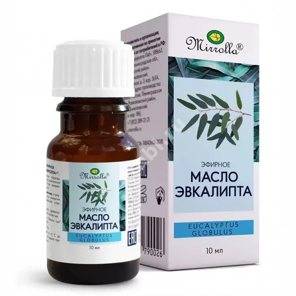 МАСЛО ЭФИРНОЕ Эвкалипт 10мл (МИРРОЛЛА, РФ)