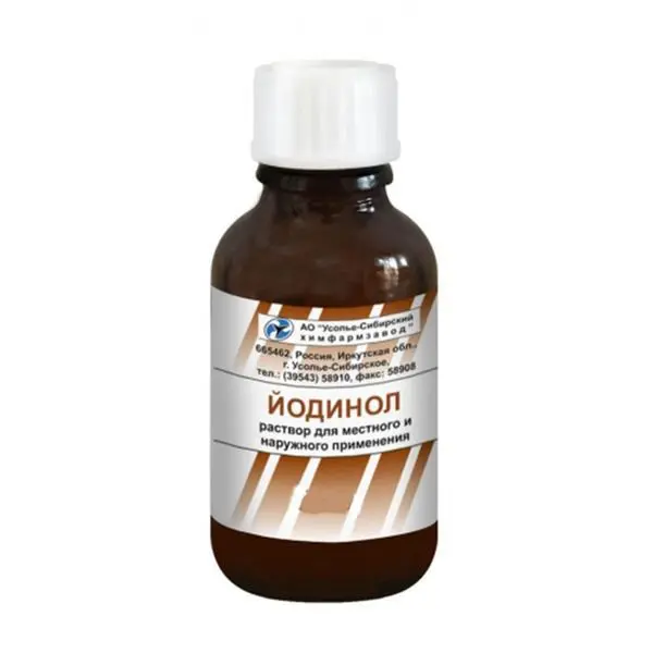 ЙОДИНОЛ р-р д/наружн. прим. (фл.) 100мл N1 (Усолье-Сибирский химфармзавод, РФ)