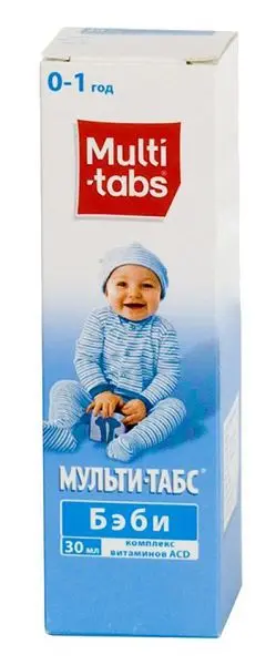 МУЛЬТИ-ТАБС БЭБИ капли внутр. (фл.) 30мл N1 (ГЛАКСО СМИТ КЛЯЙН, ИТАЛИЯ/ТУРЦИЯ)