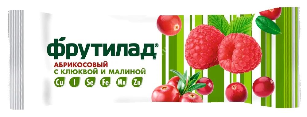 ФРУТИЛАД батончик 30г Клюква-Малина (Белое дерево, РФ)