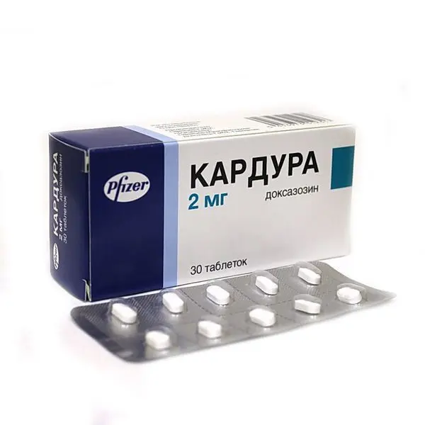 КАРДУРА табл. 2мг N30 (ПФАЙЗЕР Инк, ГЕРМАНИЯ)