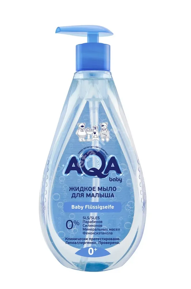 АКВА БЭБИ (AQA BABY) мыло жидкое 0м+ 400мл (Уник Косметик, РФ)