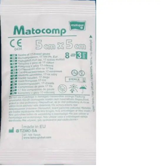 САЛФЕТКИ МЕДИЦИНСКИЕ Матокомп стер. 5х5см N3 (БЕЛЛА, РФ/ПОЛЬША)