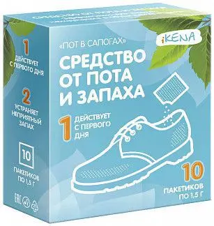 ИКЕНА Пот в Сапогах ср-во для ног от пота и запаха (пак.) 1.5г N10 (Универ Клаб, РФ)