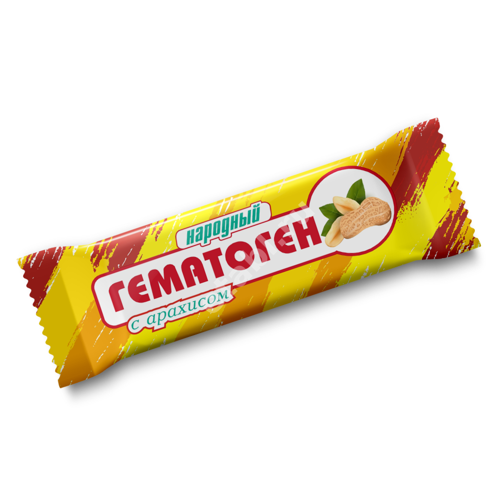 ГЕМАТОГЕН Народный 40г с арахисом (Сибирское Здоровье, РФ)