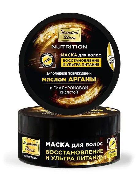 ЗОЛОТОЙ ШЕЛК Nutrition маска для волос восстан/питание 180мл (ЭЛЬД, РФ)
