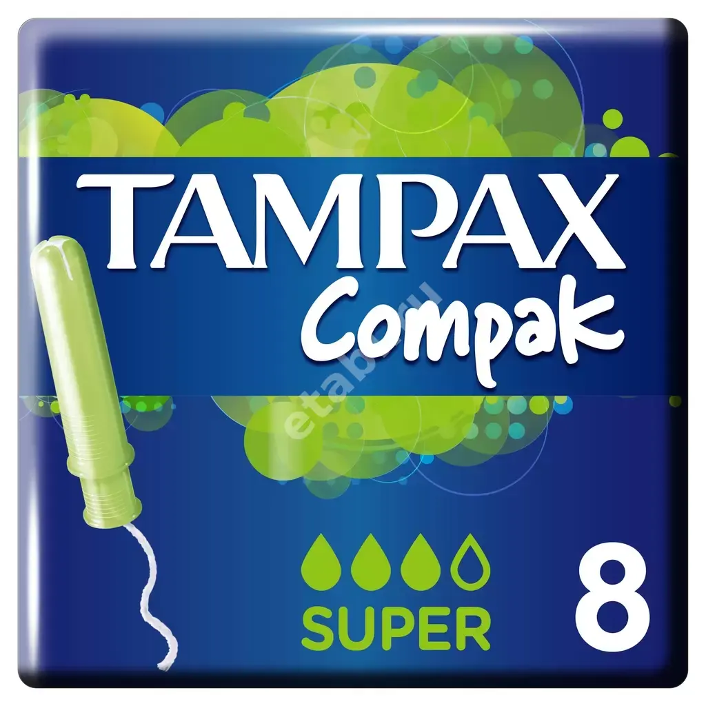 ТАМПАКС тампоны с аппликатором Компак Супер N8 (ПРОКТЕР & ГЕМБЛ , ВЕНГРИЯ/США)