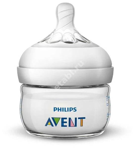 АВЕНТ (Avent) бутылочка пласт. 60мл силик соска скошен/медл поток Naturals 0м+ SCF039/17 (ФИЛИПС  ЭЛЕКТРОНИКС, ИНДОНЕЗИЯ)