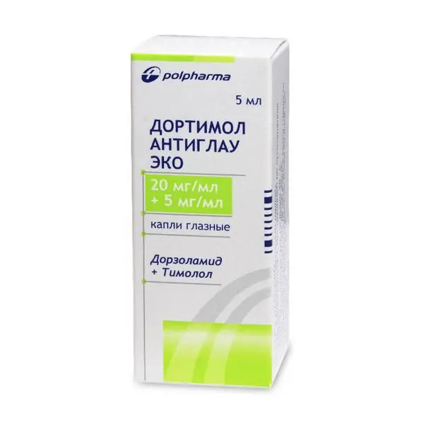 ДОРТИМОЛ АНТИГЛАУ ЭКО капли глазн. (фл.) 5мл N1 (АКРИХИН, ПОЛЬША)