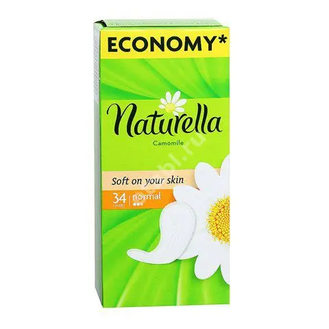 НАТУРЕЛЛА КАМОМИЛЕ прокладки ежедневные Нормал N34 (ПРОКТЕР & ГЕМБЛ , ГЕРМАНИЯ/ВЕНГРИЯ/УКРАИНА)