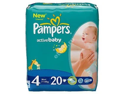 ПАМПЕРС подгузники детские Active Baby 7 (8)-14кг р.макси 4 N20 (ПРОКТЕР & ГЕМБЛ , РФ/ГЕРМАНИЯ)