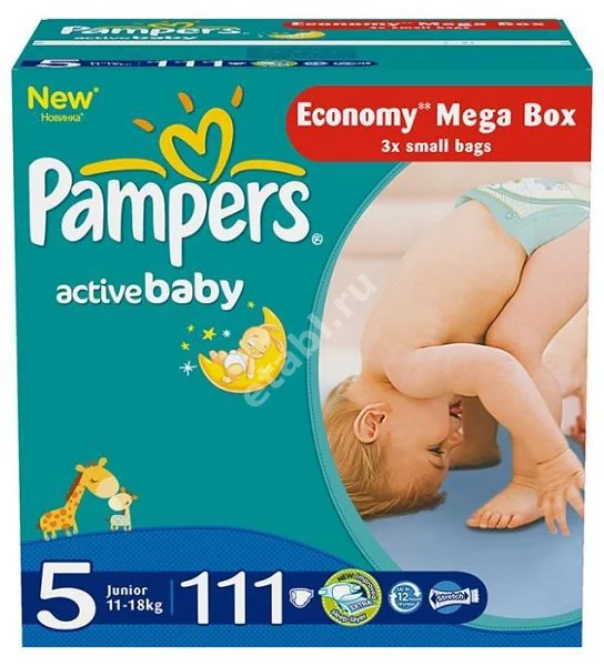 ПАМПЕРС подгузники детские Active Baby 11-18кг р.юниор 5 N111 (Проктер энд Гэмбл  ГмбХ, РФ/ГЕРМАНИЯ/ПОЛЬША)