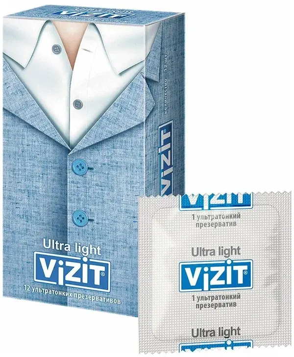 ВИЗИТ (VIZIT) презервативы ультратонкие Ultra Light N12 (БОЛЕАР, ГЕРМАНИЯ)