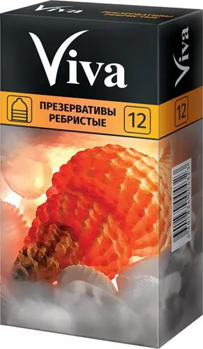 ВИВА (VIVA) презервативы ребристые N12 (Рихтер Раббер Технолоджи, МАЛАЙЗИЯ)