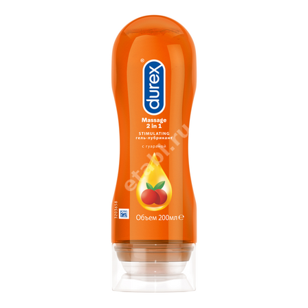 ДЮРЕКС (DUREX) Play 2 в1 Massage гель-смазка Stimulating Гуарана 200мл (РЕКИТТ БЕНКИЗЕР, ТАИЛАНД/ВЕЛИКОБРИТАНИЯ)