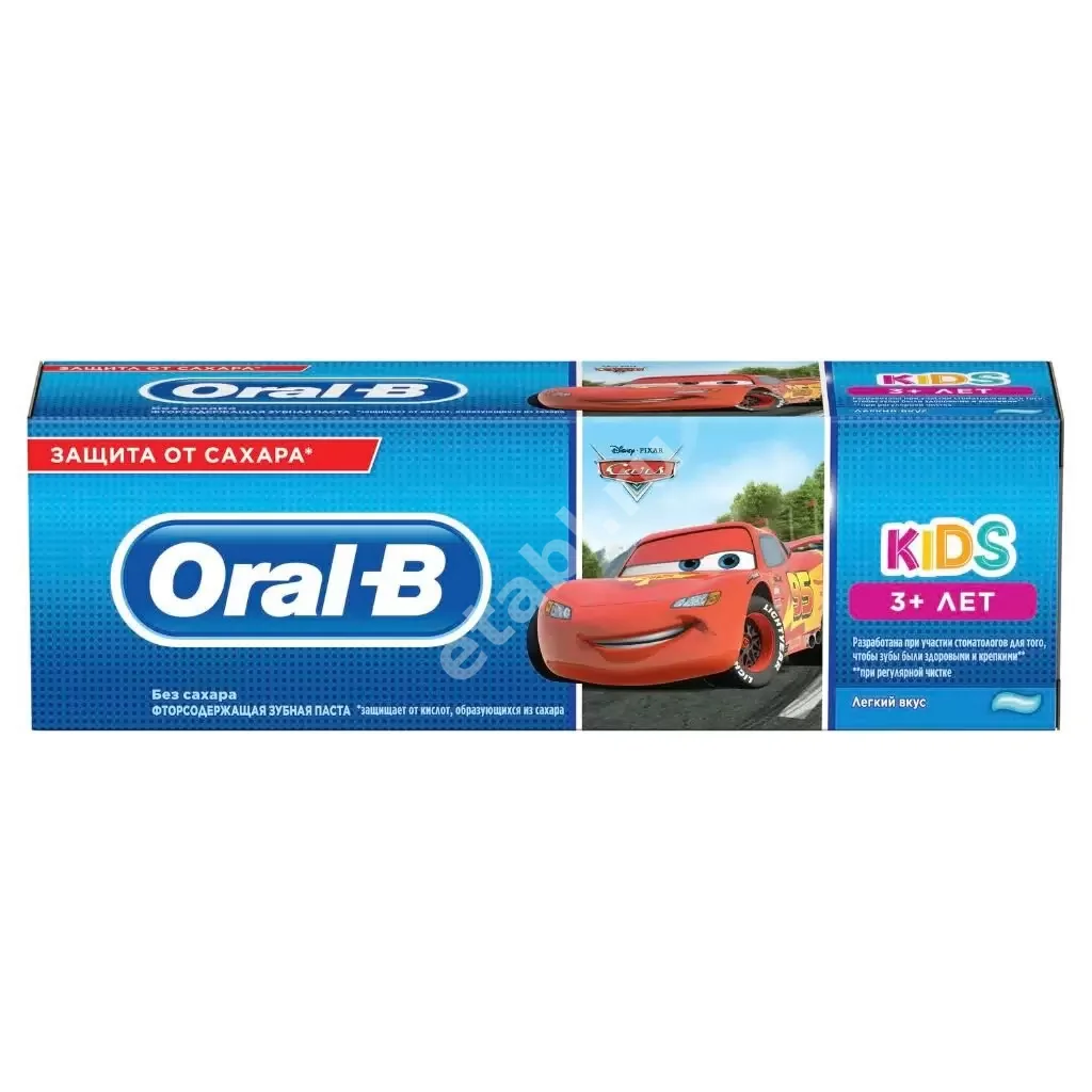ОРАЛ-БИ (ORAL-B) Kids зубная паста Frozen/Cars 75мл Легкий вкус (ПРОКТЕР & ГЕМБЛ , ГЕРМАНИЯ)