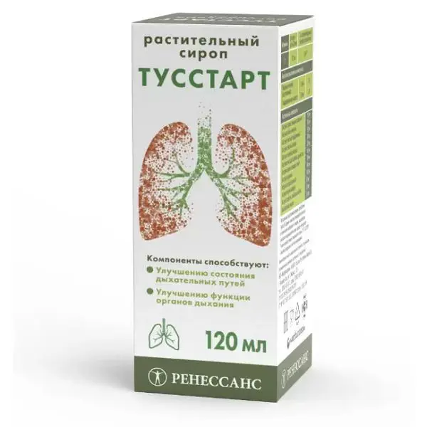 ТУССТАРТ Ренессанс сироп (фл.) 120мл N1 (Марбиофарм, РФ)