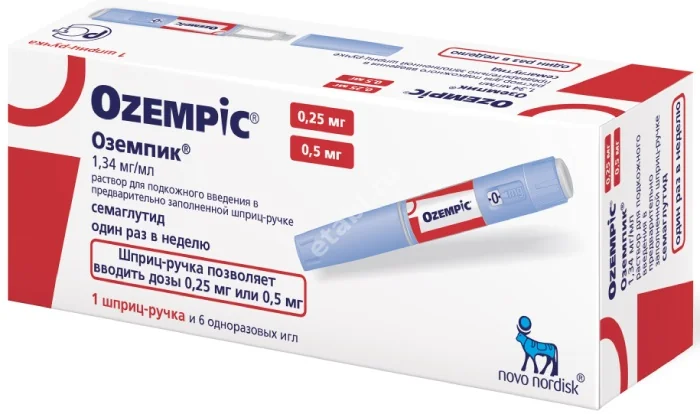 ОЗЕМПИК р-р для п/к введ. (шприц в автоинж.) 1.34мг/мл - 1.5мл N1 (НОВО НОРДИКС, ДАНИЯ)