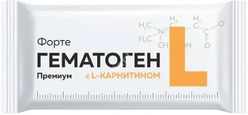ГЕМАТОГЕН Форте Премиум L-карнитин 35г N1 (Мясной край, РФ)