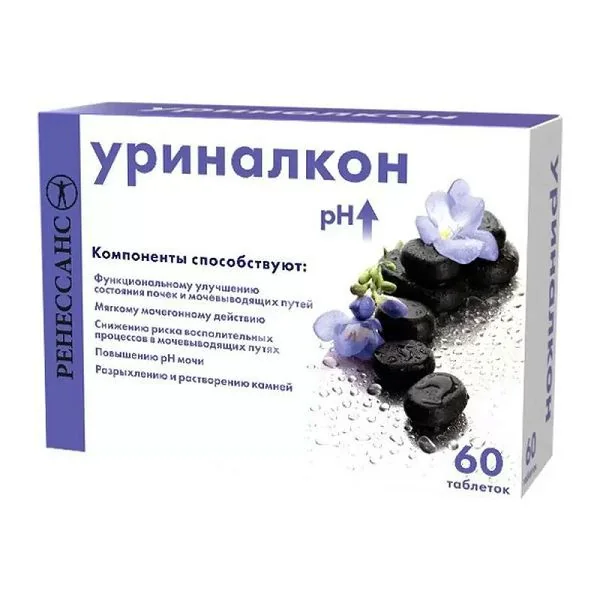 УРИНАЛКОН Ренессанс табл. п.п.о. 1.15г N60 (Марбиофарм, РФ)
