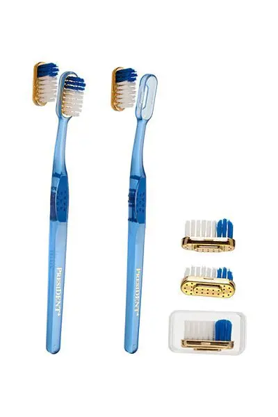 ПРЕЗИДЕНТ зубная щетка Gold +сменная головка средн. жестк. арт.1022 (ПРЕМЬЕР-ПРОДУКТ, ИТАЛИЯ)