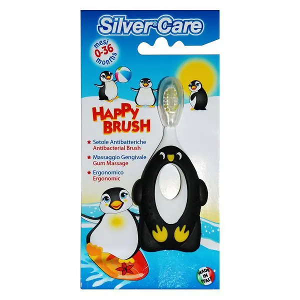 СИЛЬВЕР КЕА (SILVER CARE) Happy Brush зубная щетка 6-36м арт.654 (ПРЕМЬЕР-ПРОДУКТ, ИТАЛИЯ)
