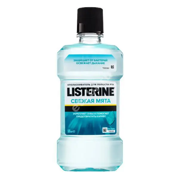 ЛИСТЕРИН ополаскиватель для полости рта Свежая мята 500мл (ДЖНС&ДЖНС, РФ/ВЕЛИКОБРИТАНИЯ)